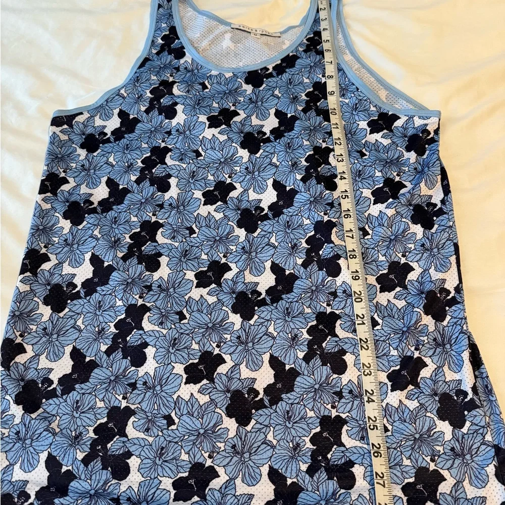 Parke and Roman Floral Blue and Black Tank Top - Picture 4 of 4